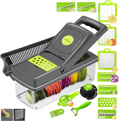 Vegetable Chopper Cutter Food Slicer Multifunctional 16 in 1