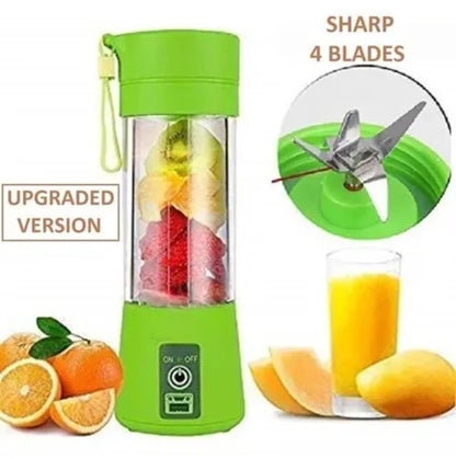 USB Rechargeable Juicer Blender 4 Blades Multi Functional USB Portabler Mixer
