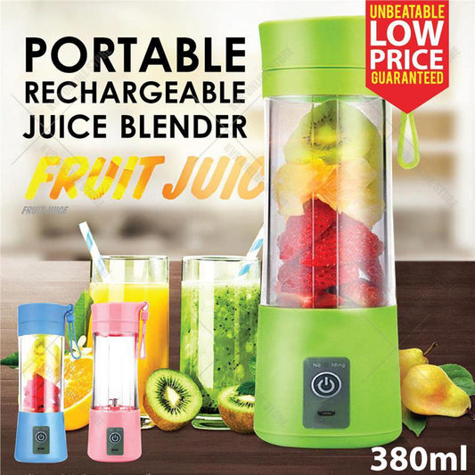 USB Rechargeable Juicer Blender 4 Blades Multi Functional USB Portabler Mixer